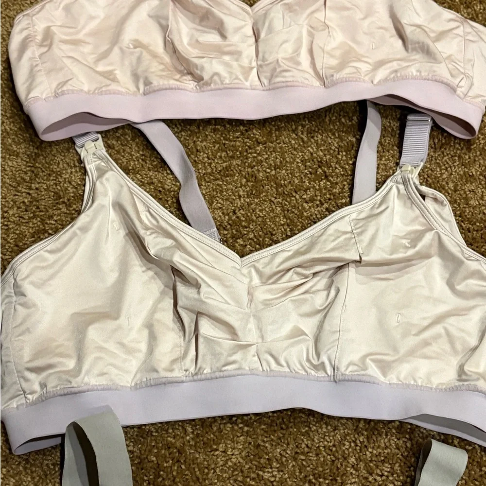 Women's Intimates Soft Bra Set - Pink, Cream, and Gray - Picture 4 of 7